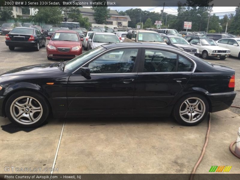 Black Sapphire Metallic / Black 2003 BMW 3 Series 330i Sedan