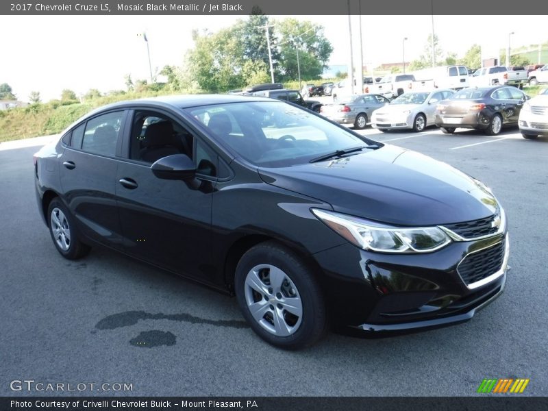 Mosaic Black Metallic / Jet Black 2017 Chevrolet Cruze LS