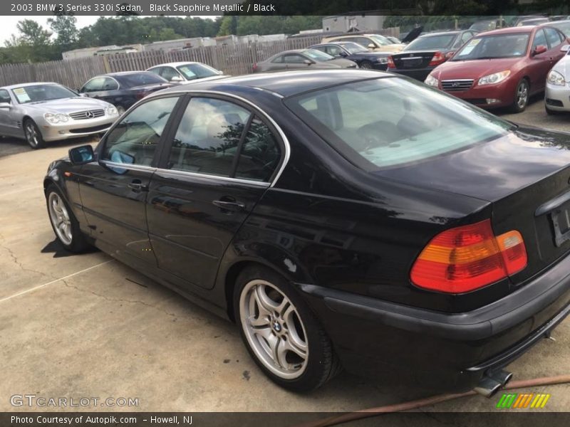 Black Sapphire Metallic / Black 2003 BMW 3 Series 330i Sedan