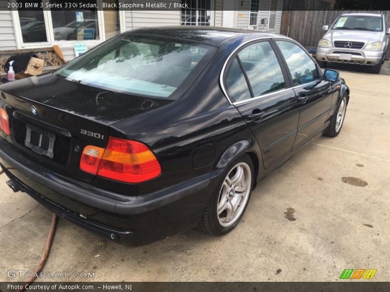 Black Sapphire Metallic / Black 2003 BMW 3 Series 330i Sedan
