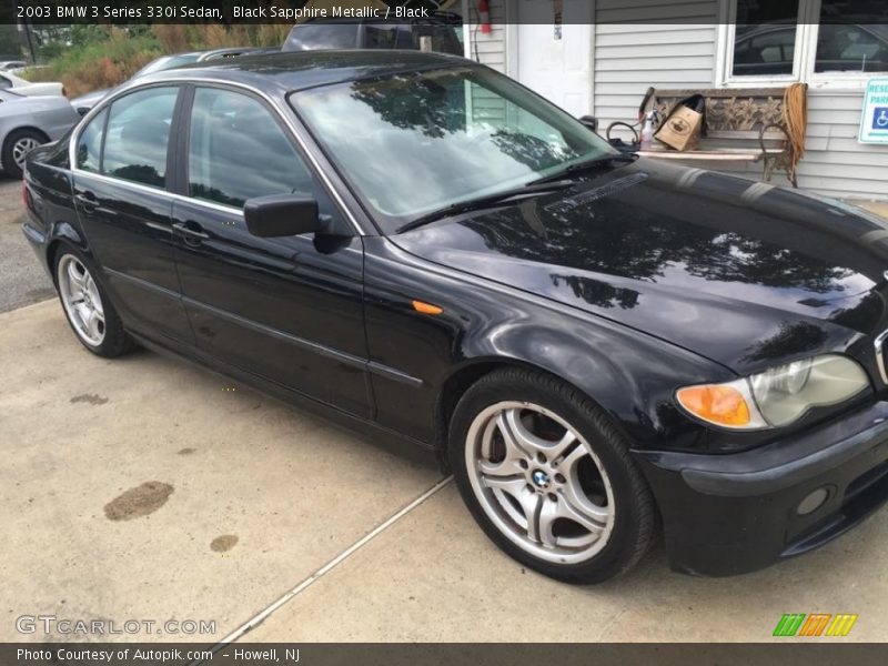 Black Sapphire Metallic / Black 2003 BMW 3 Series 330i Sedan