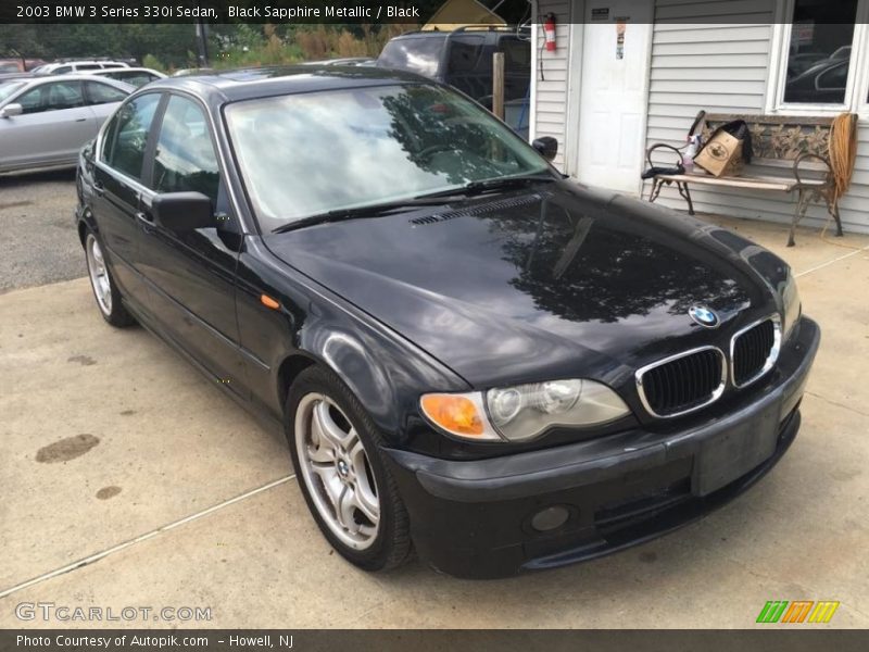 Black Sapphire Metallic / Black 2003 BMW 3 Series 330i Sedan