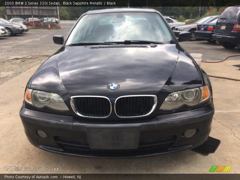 Black Sapphire Metallic / Black 2003 BMW 3 Series 330i Sedan