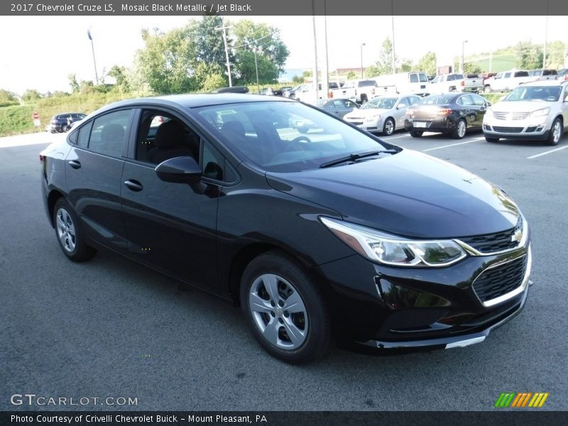 Mosaic Black Metallic / Jet Black 2017 Chevrolet Cruze LS