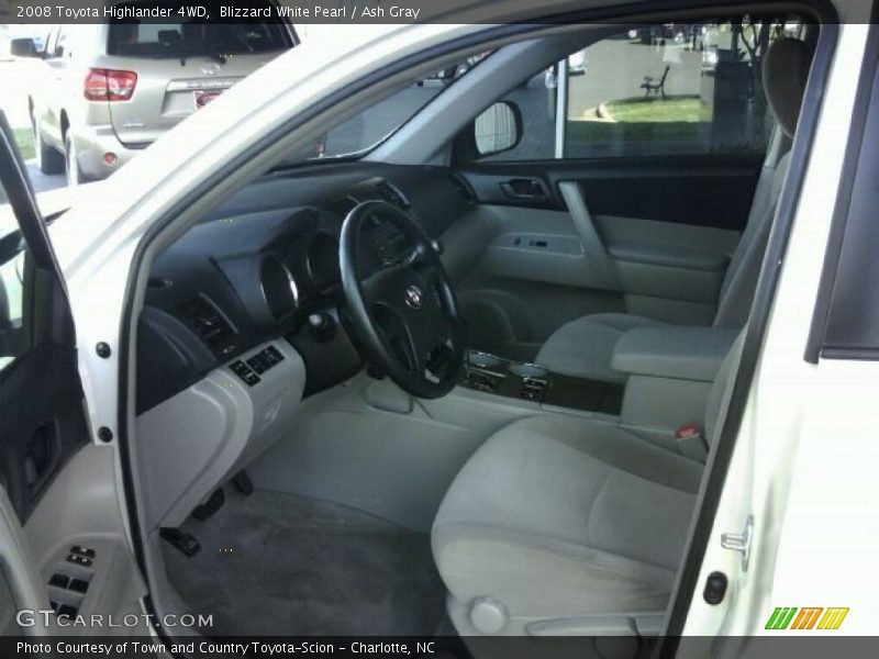 Blizzard White Pearl / Ash Gray 2008 Toyota Highlander 4WD