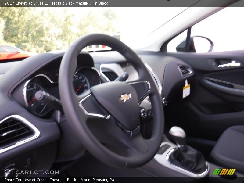 Mosaic Black Metallic / Jet Black 2017 Chevrolet Cruze LS
