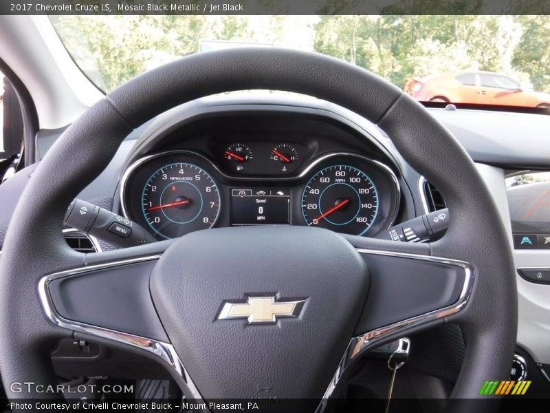 Mosaic Black Metallic / Jet Black 2017 Chevrolet Cruze LS