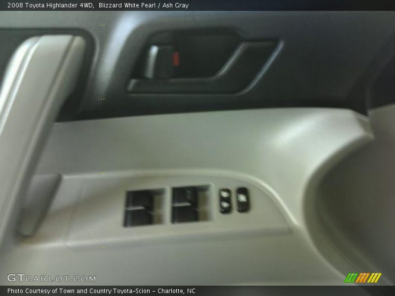 Blizzard White Pearl / Ash Gray 2008 Toyota Highlander 4WD
