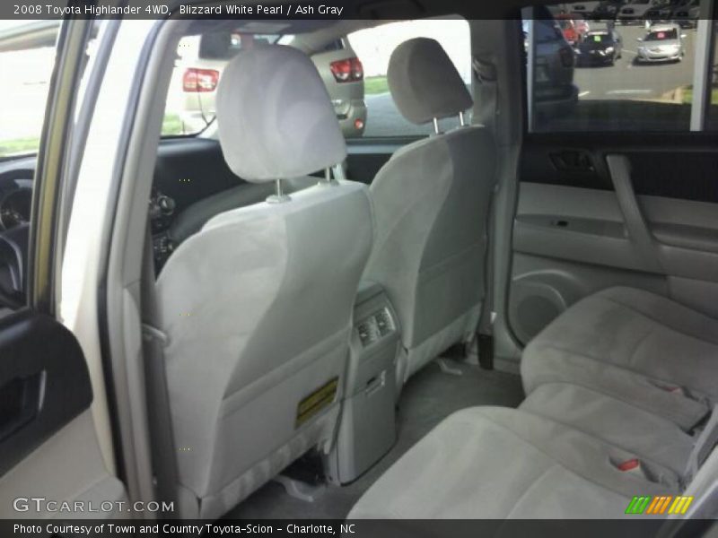 Blizzard White Pearl / Ash Gray 2008 Toyota Highlander 4WD
