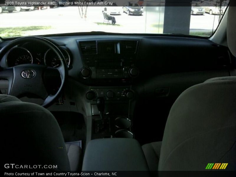 Blizzard White Pearl / Ash Gray 2008 Toyota Highlander 4WD
