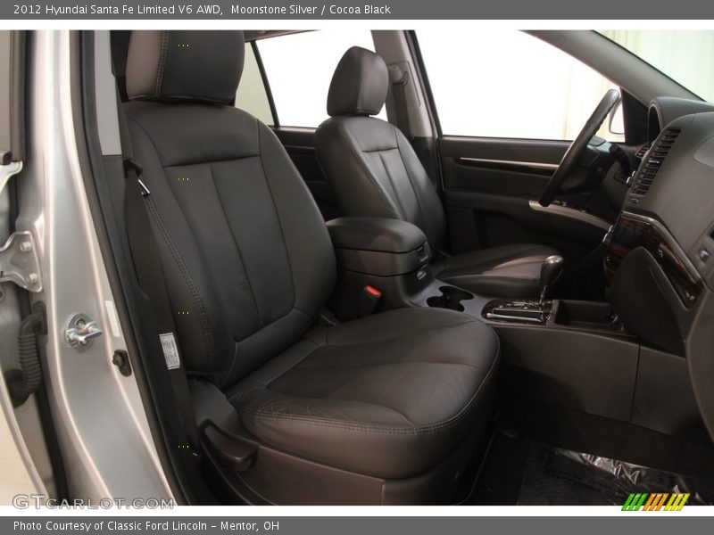 Moonstone Silver / Cocoa Black 2012 Hyundai Santa Fe Limited V6 AWD