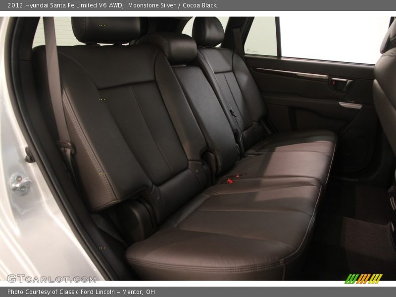 Moonstone Silver / Cocoa Black 2012 Hyundai Santa Fe Limited V6 AWD
