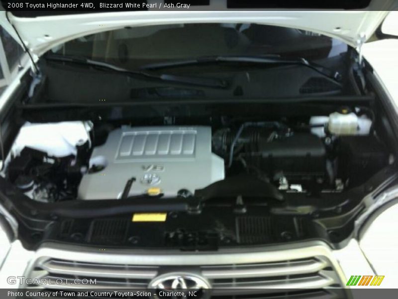 Blizzard White Pearl / Ash Gray 2008 Toyota Highlander 4WD