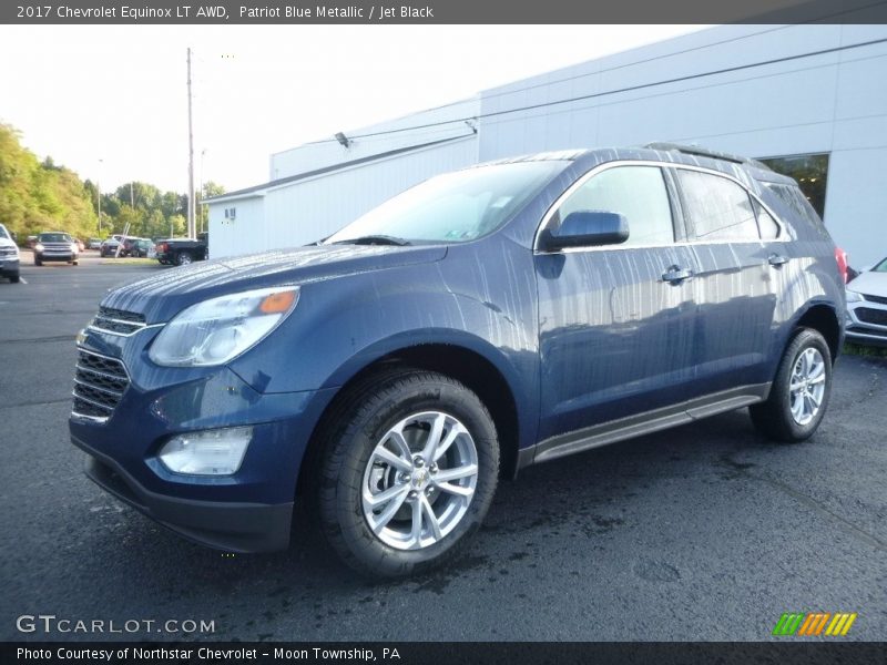 Patriot Blue Metallic / Jet Black 2017 Chevrolet Equinox LT AWD