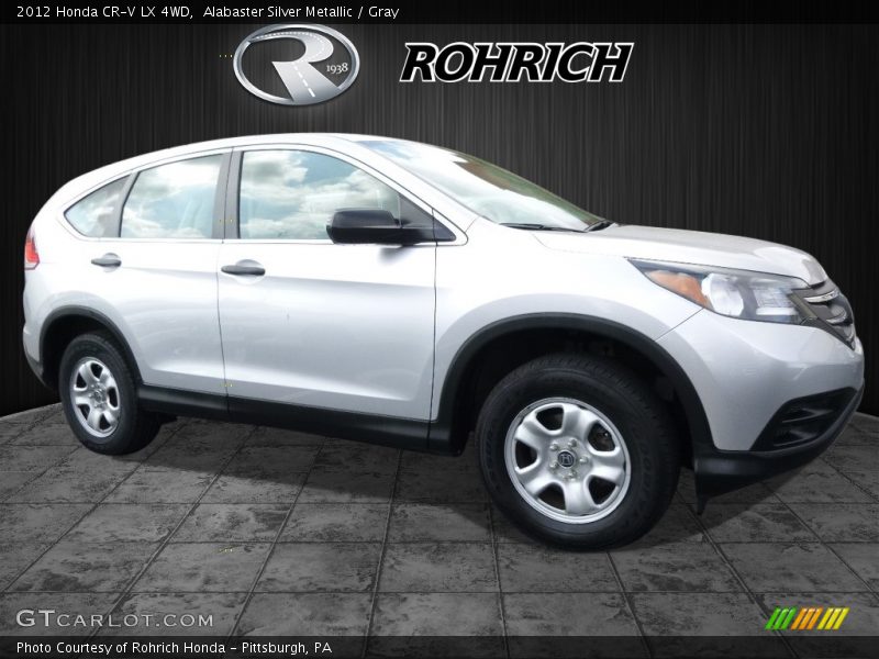 Alabaster Silver Metallic / Gray 2012 Honda CR-V LX 4WD