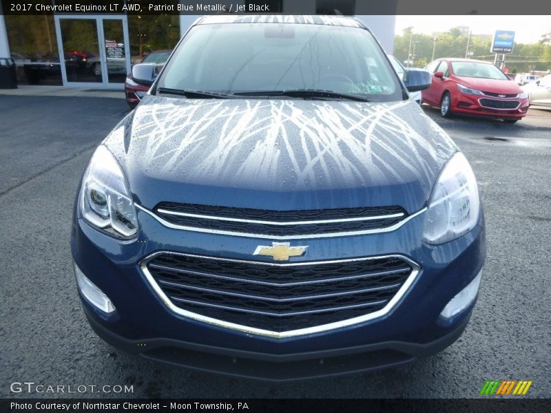 Patriot Blue Metallic / Jet Black 2017 Chevrolet Equinox LT AWD