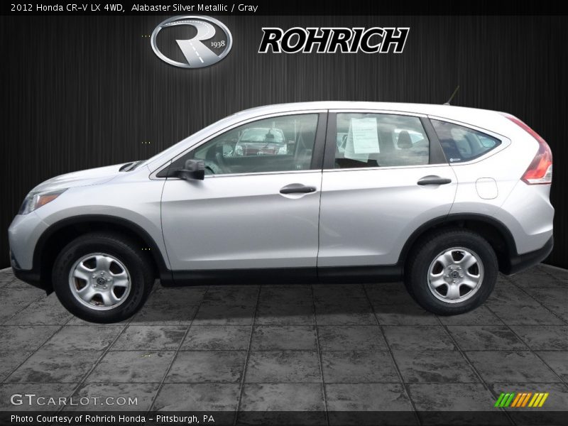 Alabaster Silver Metallic / Gray 2012 Honda CR-V LX 4WD