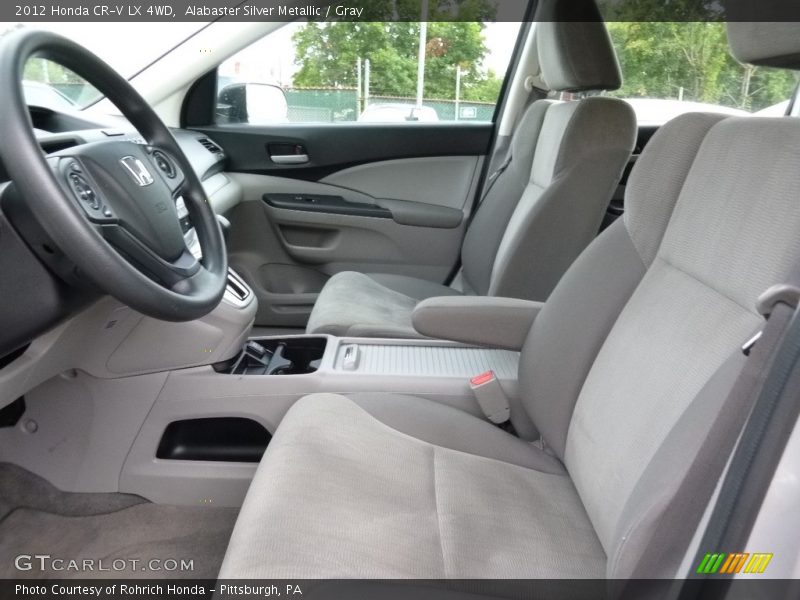 Alabaster Silver Metallic / Gray 2012 Honda CR-V LX 4WD