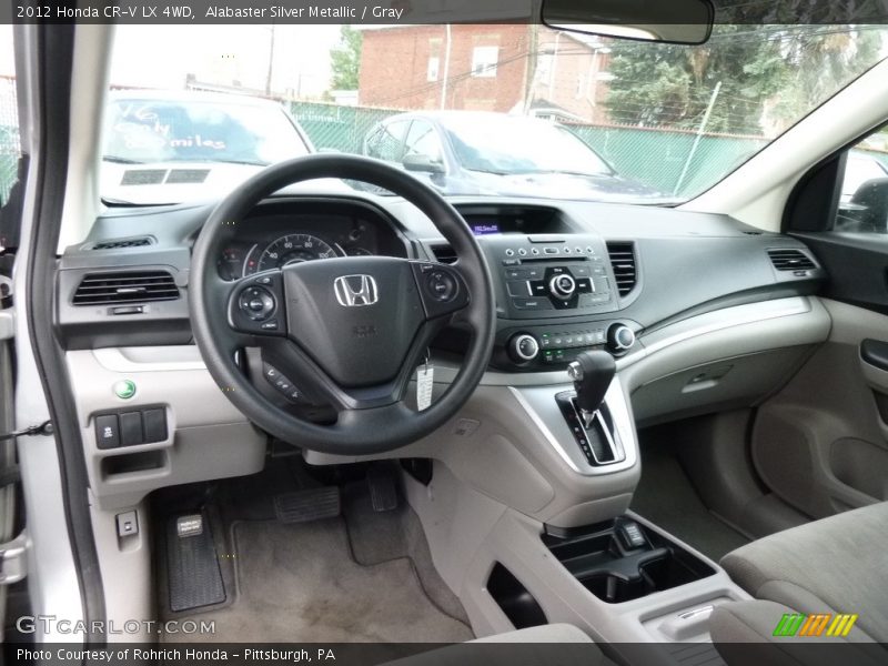 Alabaster Silver Metallic / Gray 2012 Honda CR-V LX 4WD