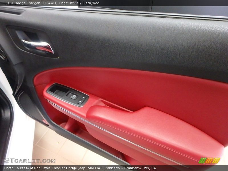 Bright White / Black/Red 2014 Dodge Charger SXT AWD