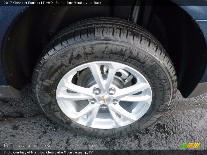 Patriot Blue Metallic / Jet Black 2017 Chevrolet Equinox LT AWD
