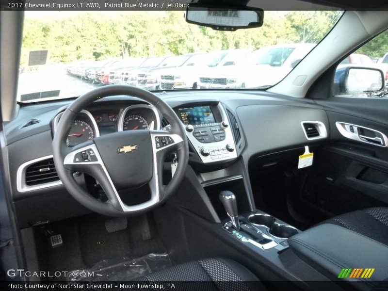 Patriot Blue Metallic / Jet Black 2017 Chevrolet Equinox LT AWD