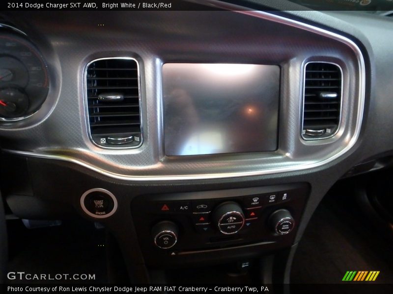 Bright White / Black/Red 2014 Dodge Charger SXT AWD