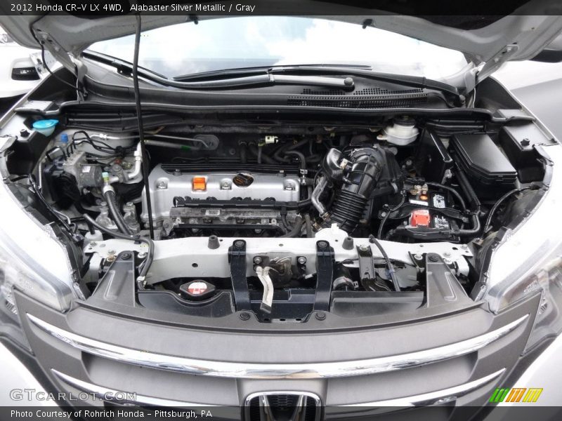 Alabaster Silver Metallic / Gray 2012 Honda CR-V LX 4WD