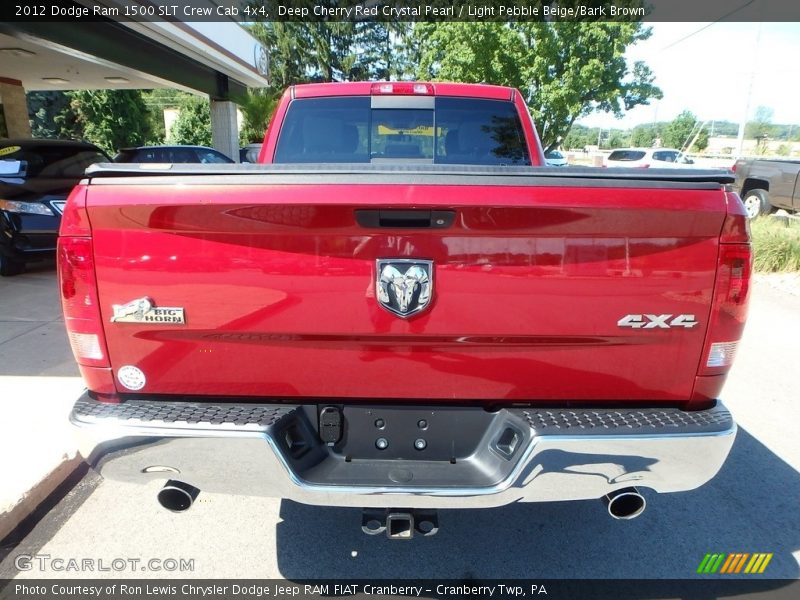 Deep Cherry Red Crystal Pearl / Light Pebble Beige/Bark Brown 2012 Dodge Ram 1500 SLT Crew Cab 4x4