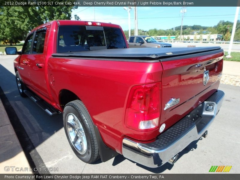 Deep Cherry Red Crystal Pearl / Light Pebble Beige/Bark Brown 2012 Dodge Ram 1500 SLT Crew Cab 4x4