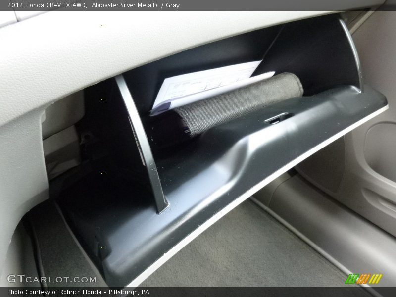 Alabaster Silver Metallic / Gray 2012 Honda CR-V LX 4WD