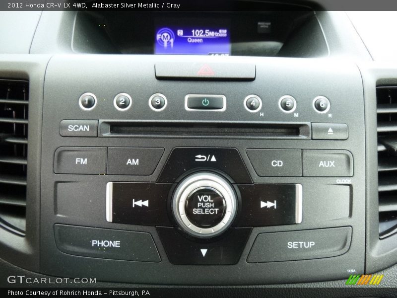Alabaster Silver Metallic / Gray 2012 Honda CR-V LX 4WD