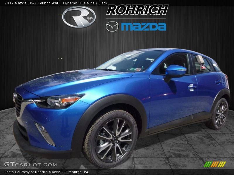 Dynamic Blue Mica / Black 2017 Mazda CX-3 Touring AWD