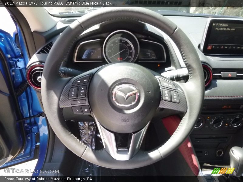 Dynamic Blue Mica / Black 2017 Mazda CX-3 Touring AWD