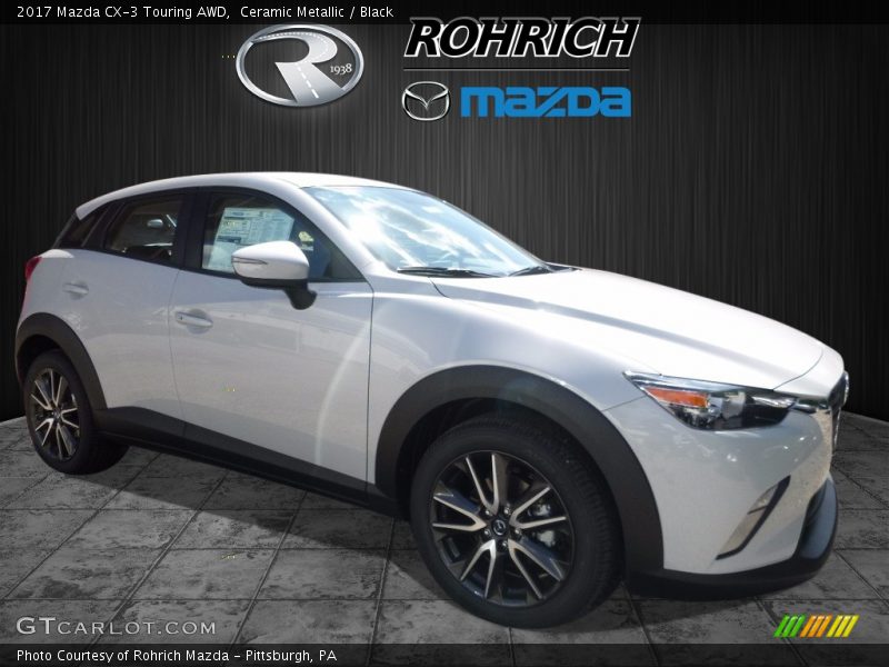 Ceramic Metallic / Black 2017 Mazda CX-3 Touring AWD