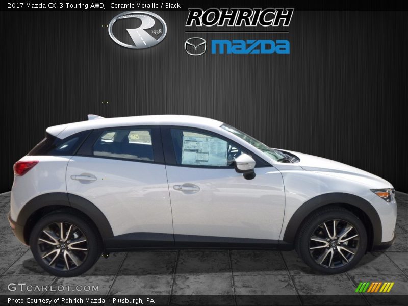 Ceramic Metallic / Black 2017 Mazda CX-3 Touring AWD