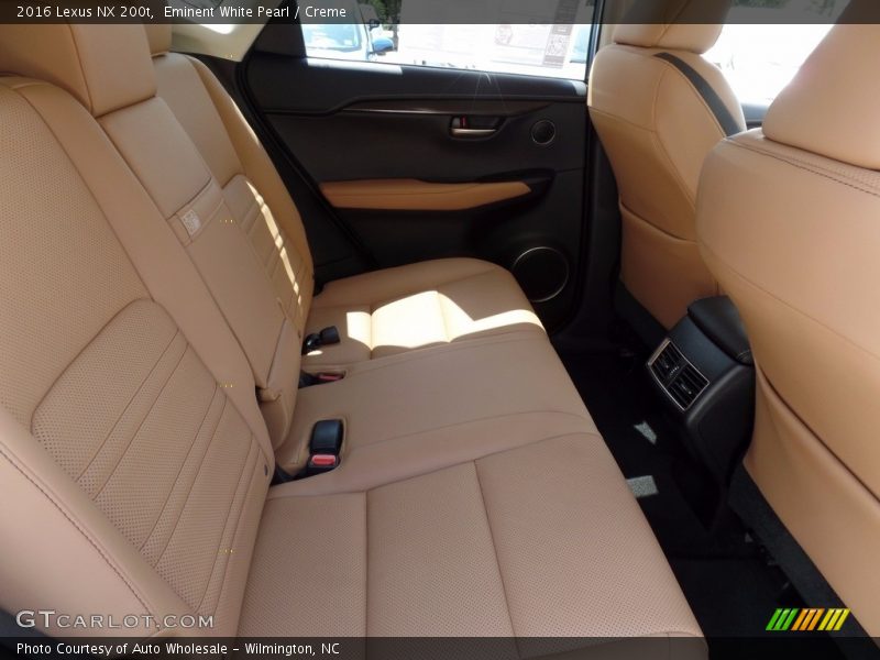 Rear Seat of 2016 NX 200t