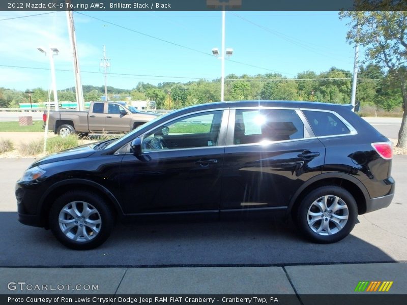 Brilliant Black / Black 2012 Mazda CX-9 Touring AWD