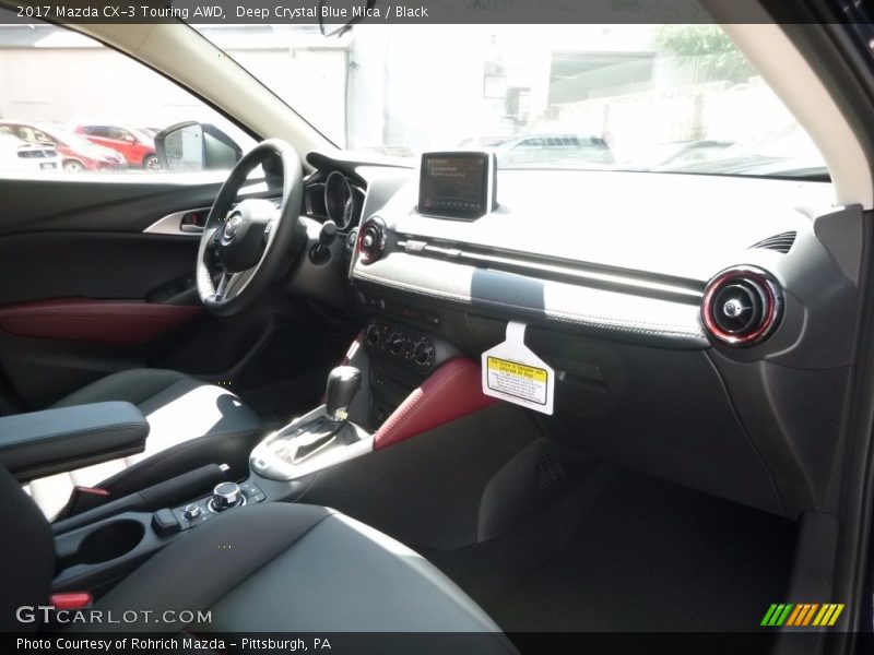 Deep Crystal Blue Mica / Black 2017 Mazda CX-3 Touring AWD
