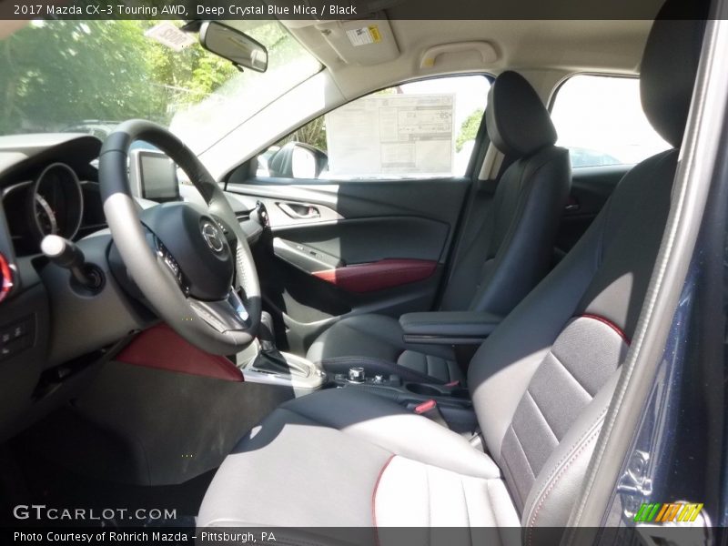 Deep Crystal Blue Mica / Black 2017 Mazda CX-3 Touring AWD