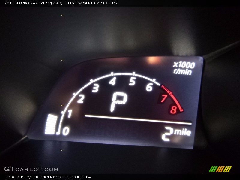 Deep Crystal Blue Mica / Black 2017 Mazda CX-3 Touring AWD