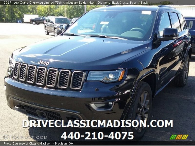Diamond Black Crystal Pearl / Black 2017 Jeep Grand Cherokee Limited 75th Annivesary Edition 4x4