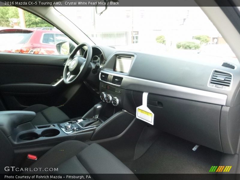Crystal White Pearl Mica / Black 2016 Mazda CX-5 Touring AWD