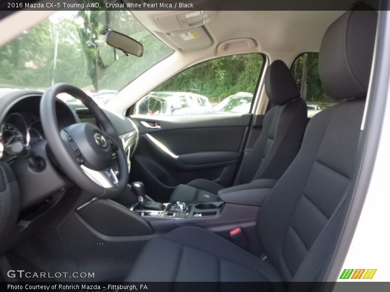 Crystal White Pearl Mica / Black 2016 Mazda CX-5 Touring AWD