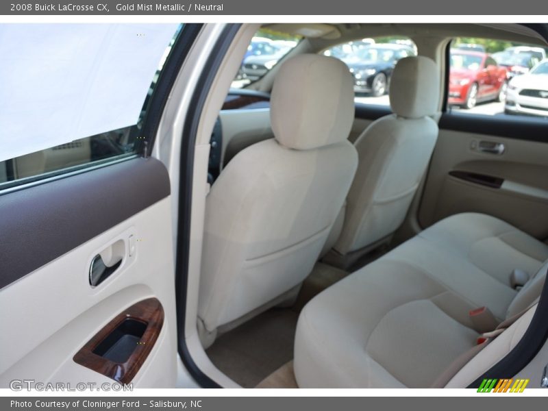Gold Mist Metallic / Neutral 2008 Buick LaCrosse CX