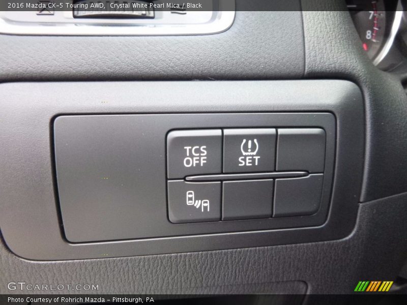 Crystal White Pearl Mica / Black 2016 Mazda CX-5 Touring AWD