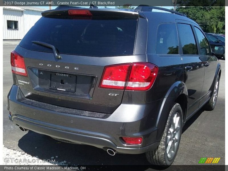 Granite Pearl-Coat / GT Black/Red 2017 Dodge Journey GT AWD