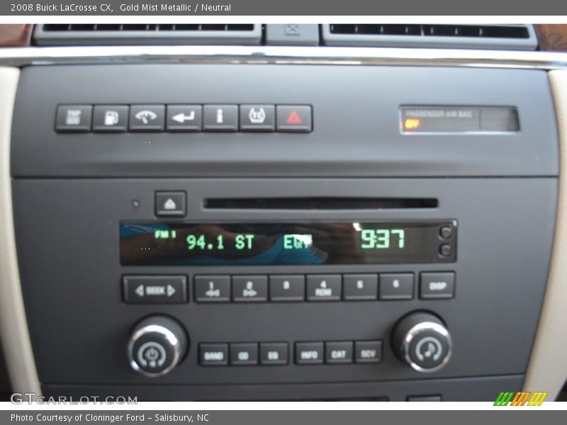 Gold Mist Metallic / Neutral 2008 Buick LaCrosse CX