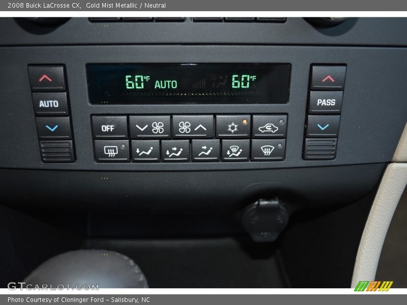 Gold Mist Metallic / Neutral 2008 Buick LaCrosse CX