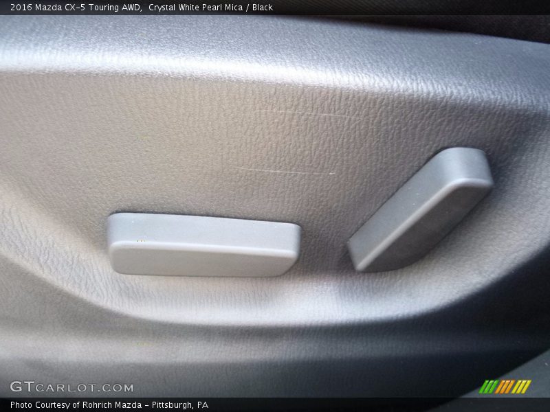 Crystal White Pearl Mica / Black 2016 Mazda CX-5 Touring AWD